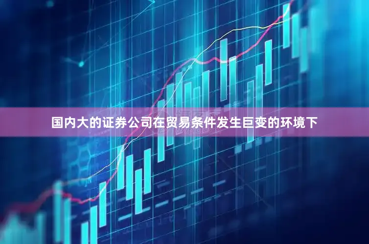 国内大的证券公司在贸易条件发生巨变的环境下