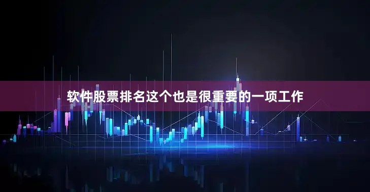 软件股票排名这个也是很重要的一项工作
