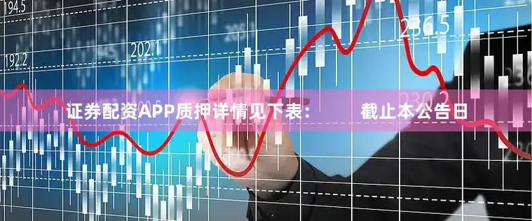 证券配资APP质押详情见下表：        截止本公告日